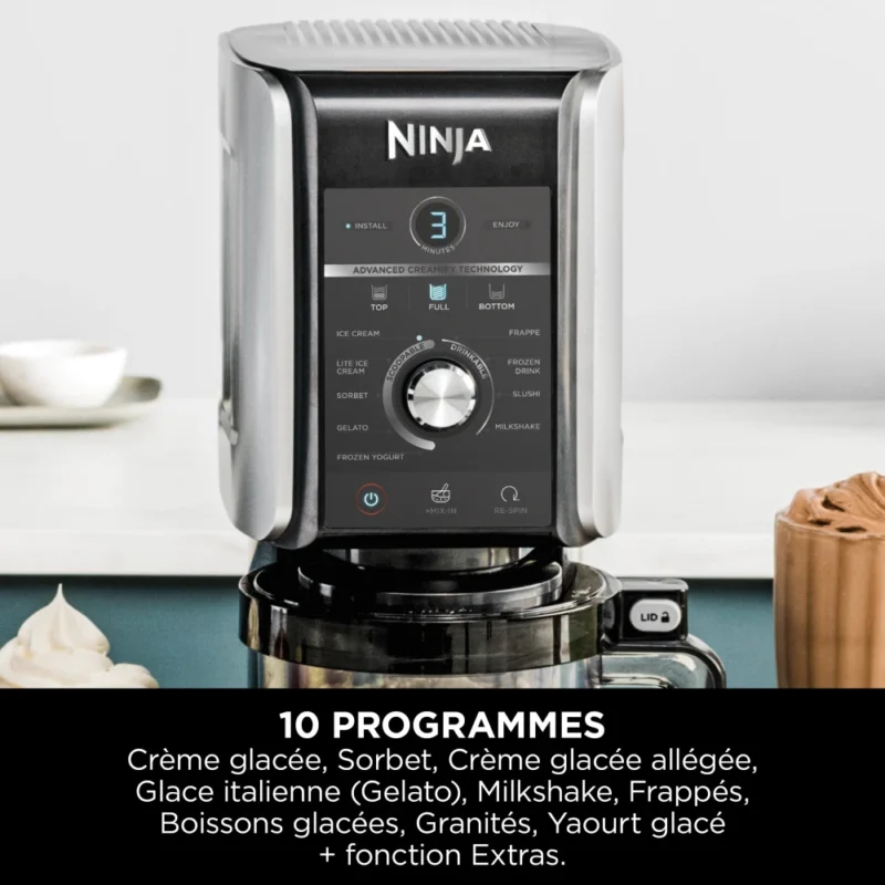Ninja CREAMi Deluxe 10-en-1 Machine à délices et boissons glacées NC501EU - Imagen 10