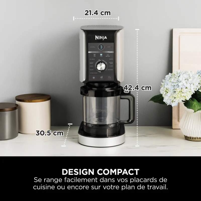 PROMO - Ninja CREAMi Deluxe 10-en-1 Machine à délices et boissons glacées (Lot de 5 pots) - Imagen 5